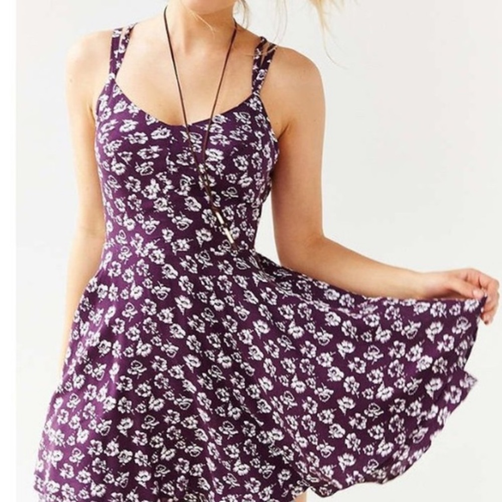 Urban outfitters maroon dress